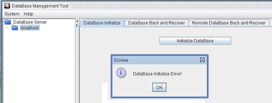 SDH multiplexer database initilize error