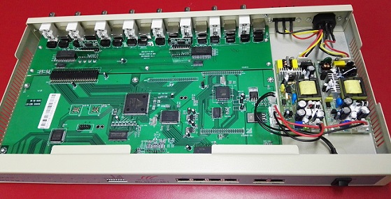 8 e1 to ethernet converter with double power