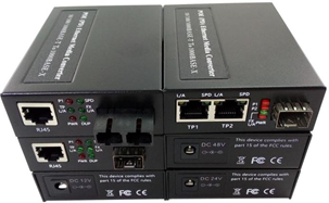 POE PD fiber Media Converters