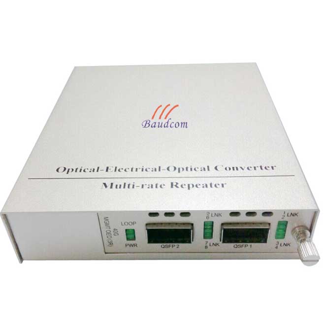 40G QSFP to QSFP converter 3R repeater