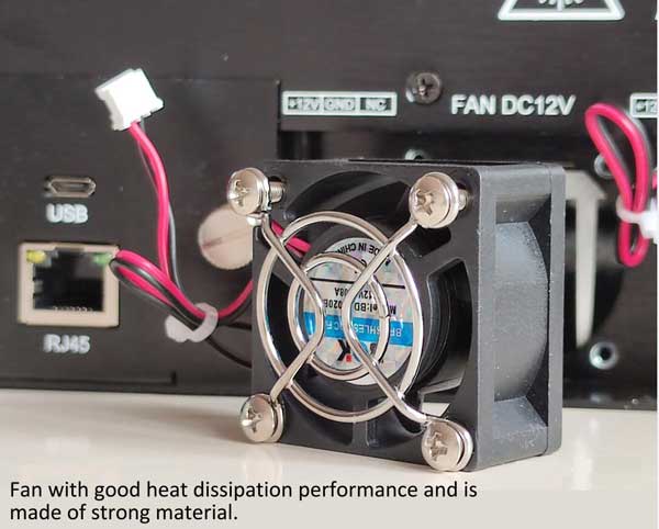 high power fiber amplifier fan good