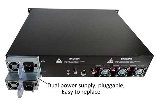 high power fiber amplifier easy to replace power supply